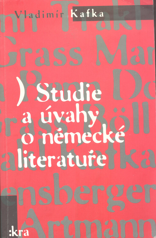 Studie a úvahy o německé literatuře