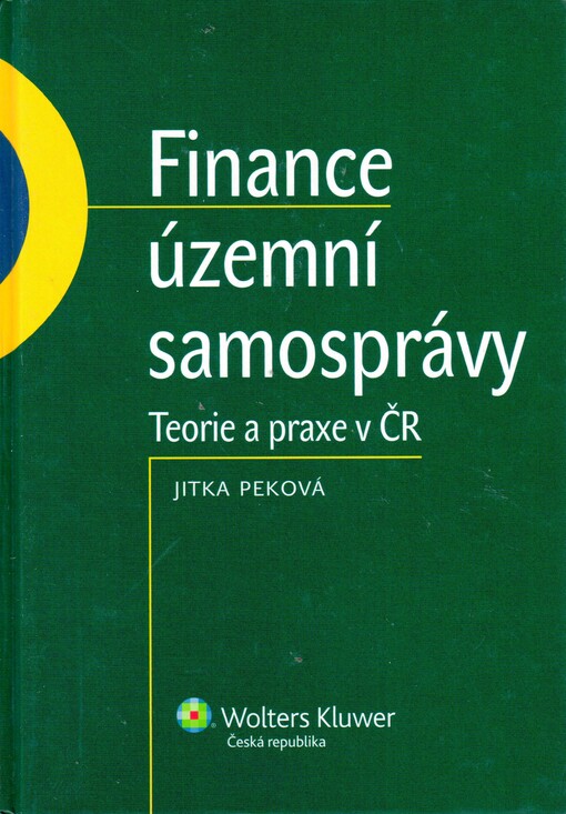 Finance územní samosprávy: teorie a praxe v ČR