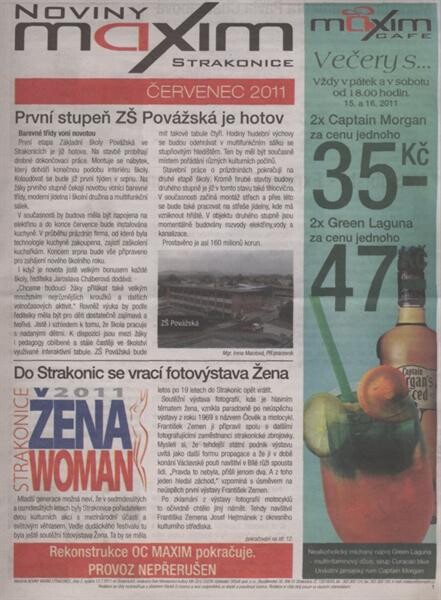Noviny MAXIM Strakonice