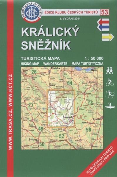 Králický Sněžník turistická mapa 1:50 000