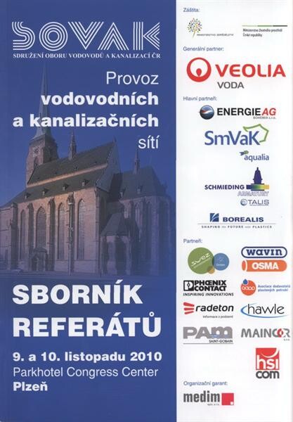Provoz vodovodních a kanalizačních sítí : Parkhotel Congress Center Plzeň, 9. a 10. listopadu 2010 : sborník referátů