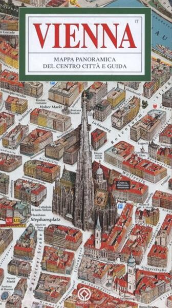 Vienna mappa panoramica del centro città e guida