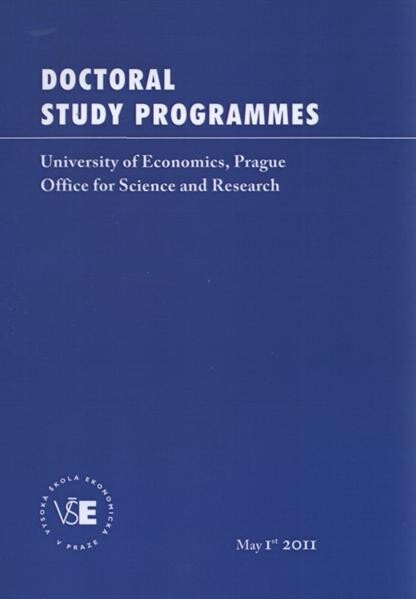 Doctoral study programmes :May 1st 2011