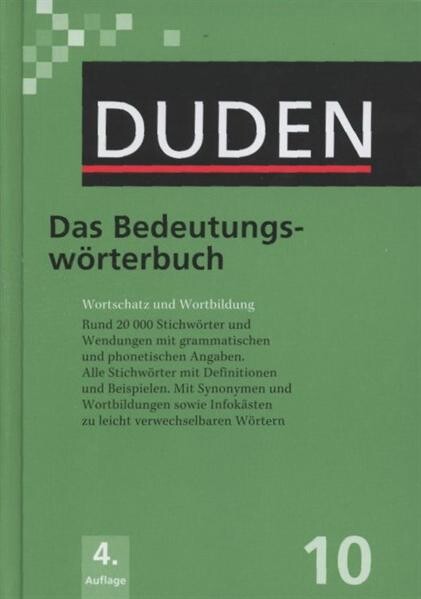 Duden.Band 10,Das Bedeutungswörterbuch