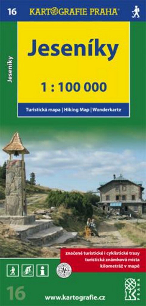 Jeseníkyturistická mapa 1:100 000