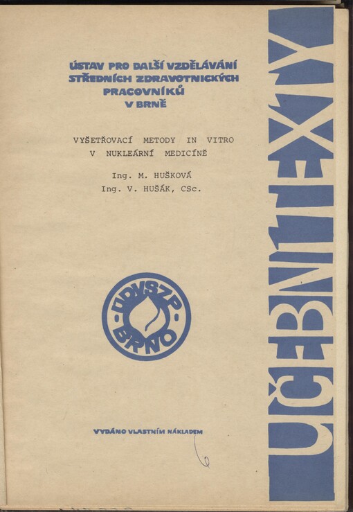 Vyšetřovací metody in vitro v nukleární medicíně
