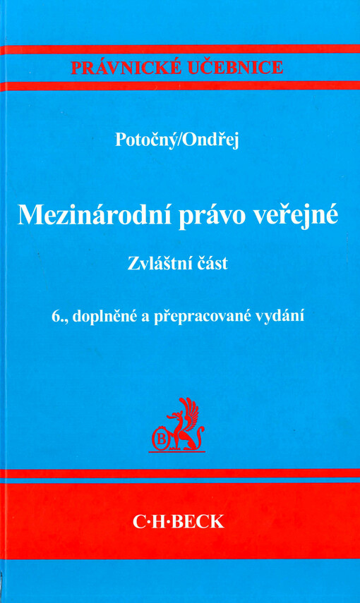 Mezinárodní právo veřejné : zvláštní část