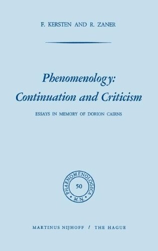 Phenomenology :continuation and criticism
