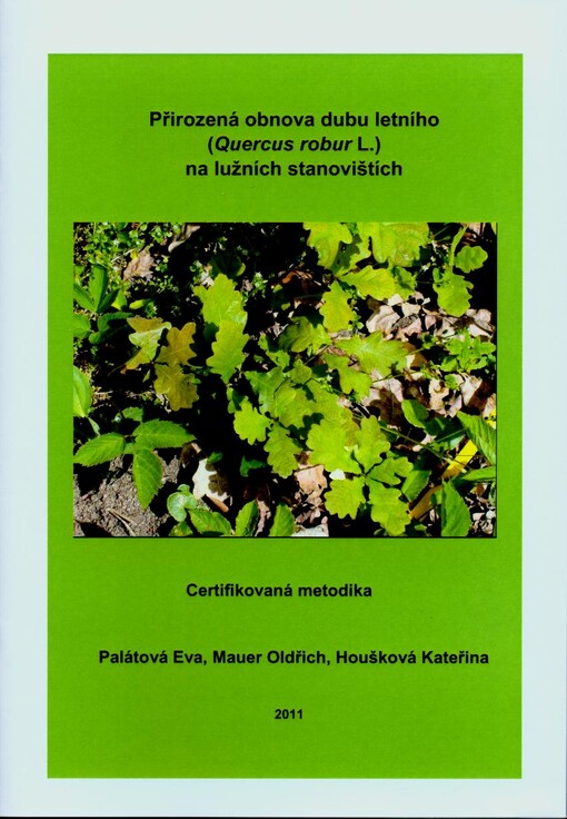 Přirozená obnova dubu letního (Quercus robur L.) na lužních stanovištích : certifikovaná metodika