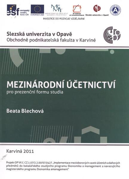 Mezinárodní účetnictví : pro prezenční formu studia