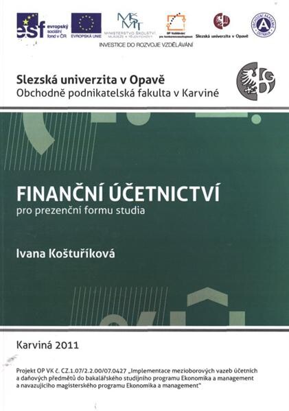Finanční účetnictví : pro prezenční formu studia
