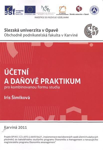 Účetní a daňové praktikum : pro kombinovanou formu studia