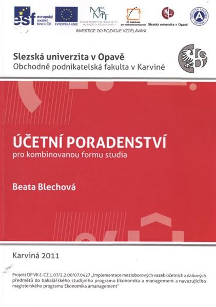 Účetní poradenství : pro kombinovanou formu studia