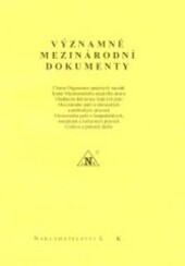 Významné mezinárodní dokumenty : Charta Organizace spojených národů, Statut Mezinárodního soudního dvora, Všeobecná deklarace lidských práv, Mezinárodní pakt o občanských a politických právech. Mezinárodní pakt o hospodářských, sociálních a kulturních prá
