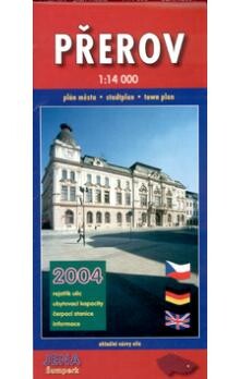 Přerov plán města 1:14 000