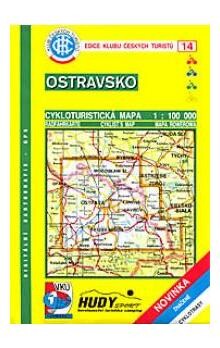 Ostravsko cykloturistická mapa 1:100^000 : novinka, značené cyklotrasy : digitální kartografie - GPS