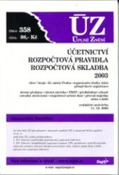 Účetnictví : rozpočtová pravidla, rozpočtová skladba : obce, kraje, hl. město Praha, organizační složky státu, příspěvkové organizace