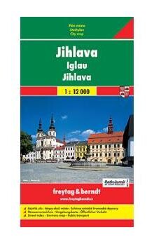 Jihlava plán města 1:12^000 : rejstřík ulic, mapa okolí města, schéma MHD, turistické informace