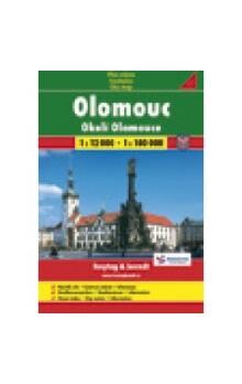 OlomoucOkolí Olomouce : plán města 1:12^000 : památka UNESCO, rejstřík ulic, ubytování, semafory, parkoviště : turistická mapa 1:100^000 : dálkové cyklotrasy, turistické značky, podporuje GPS, památky