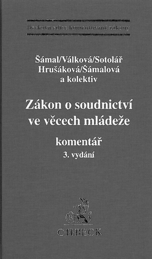 Zákon o soudnictví ve věcech mládeže : komentář