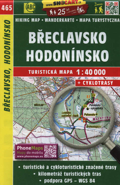 Břeclavsko, Hodonínsko : turistická mapa 1:40 000 + cyklotrasy