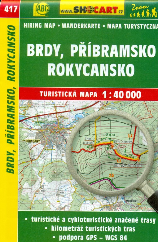 Brdy, Příbramsko, Rokycansko turistická mapa 1:40 000