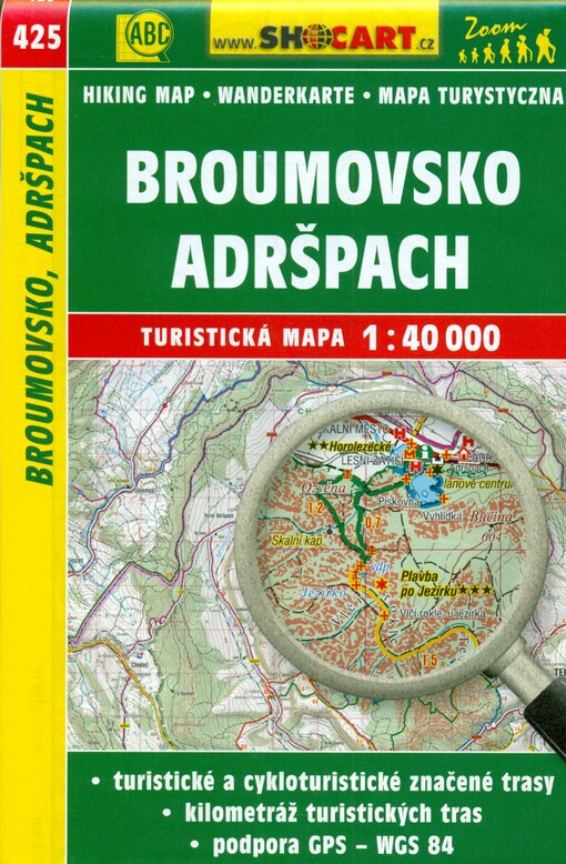Broumovsko, Adršpach turistická mapa 1:40 000