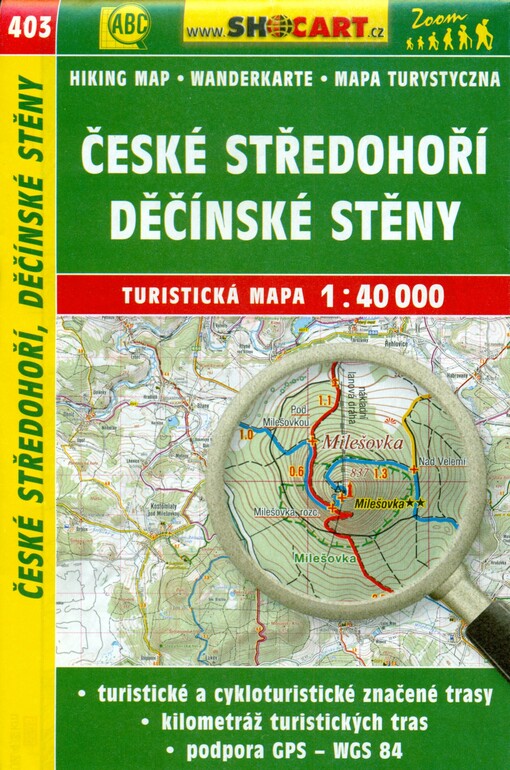 České středohoří, Děčínské stěny turistická mapa 1:40 000