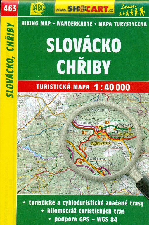 Slovácko, Chřiby turistická mapa 1:40 000