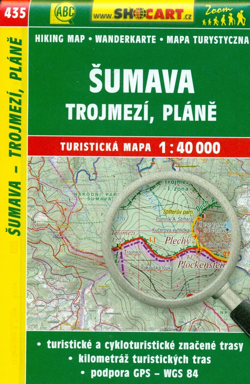 Šumava Trojmezí, Pláně : turistická mapa 1:40 000