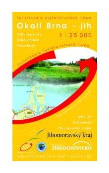 Okolí Brna-jih turistická a cykloturistická mapa 1:25 000