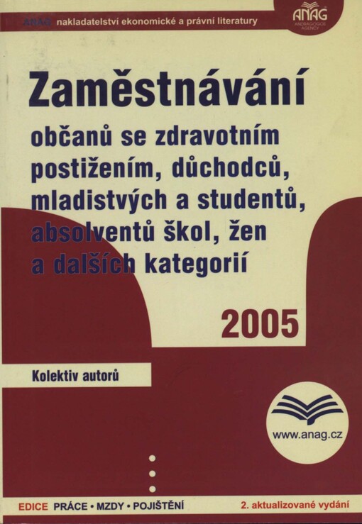 Zaměstnávání občanů se zdravotním postižením, důchodců, mladistvých a studentů, absolventů škol, žen a dalších kategorií 