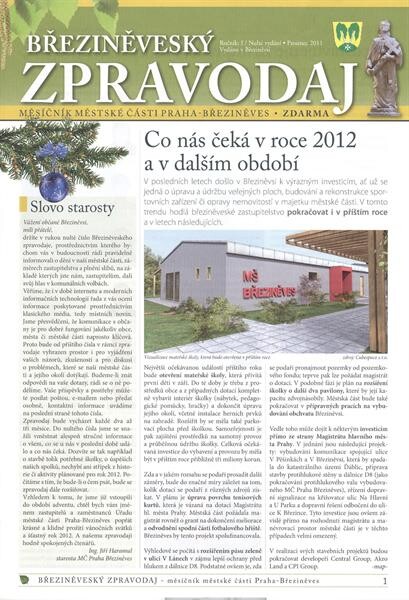 Březiněveský zpravodaj : měsíčník městské části Praha - Březiněves