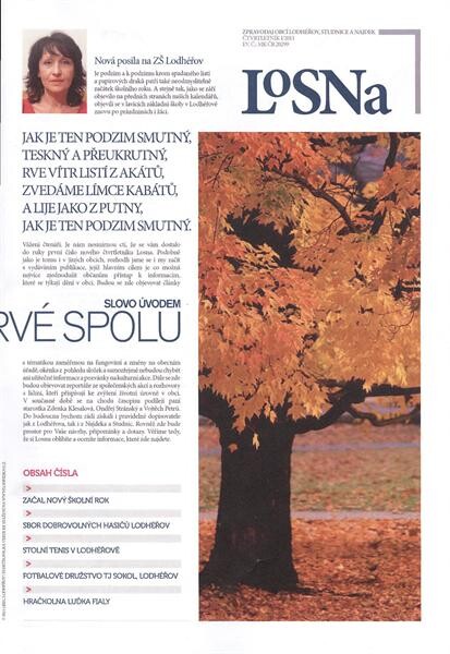 Losna : zpravodaj obcí Lodhéřov, Studnice a Najdek