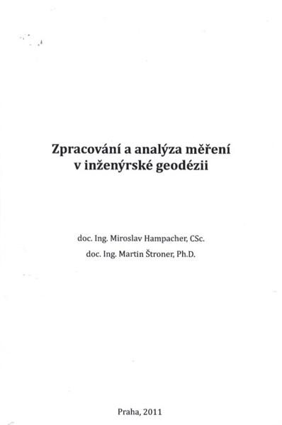Zpracování a analýza měření v inženýrské geodézii