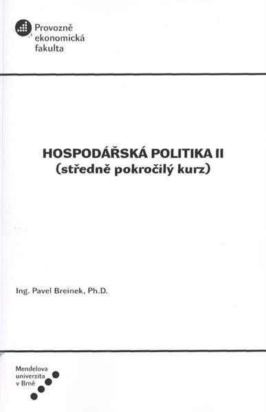 Hospodářská politika II : (středně pokročilý kurz)