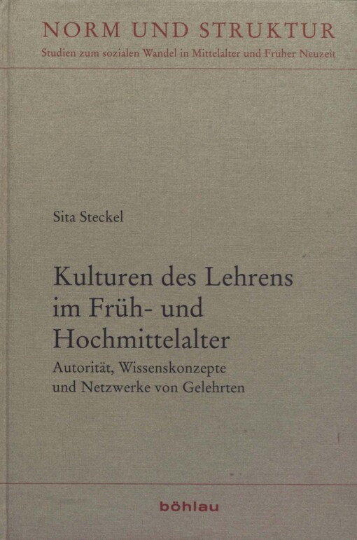 Kulturen des Lehrens im Früh- und Hochmittelalter 