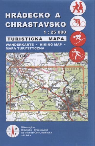 Hrádecko a Chrastavsko turistická mapa