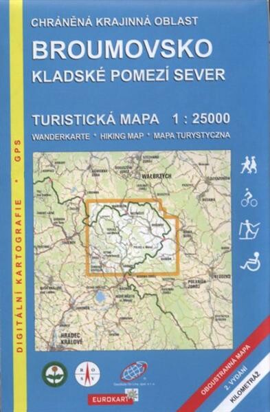 Broumovsko Kladské pomezí sever : turistická mapa