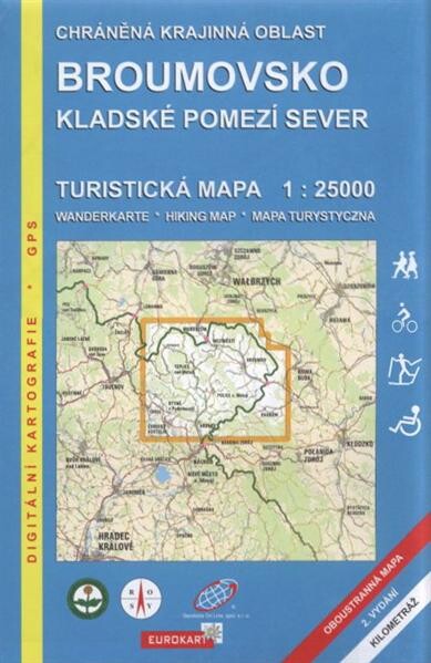 Broumovsko Kladské pomezí sever : turistická mapa