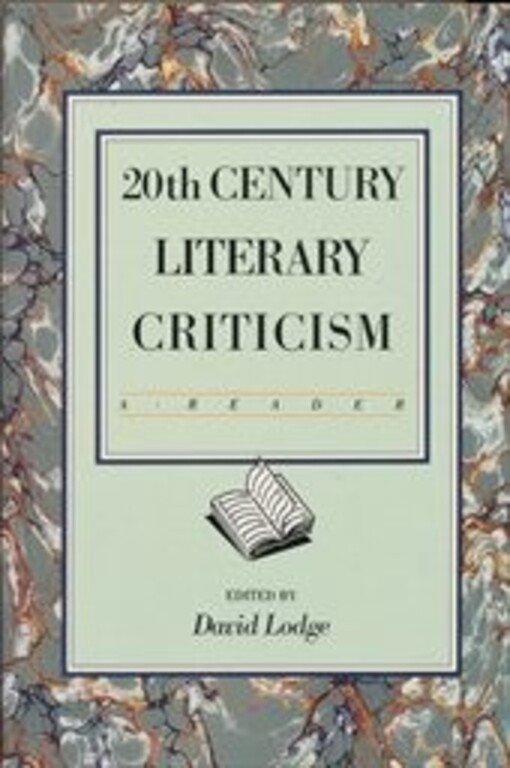 20th century literary criticism : a reader
