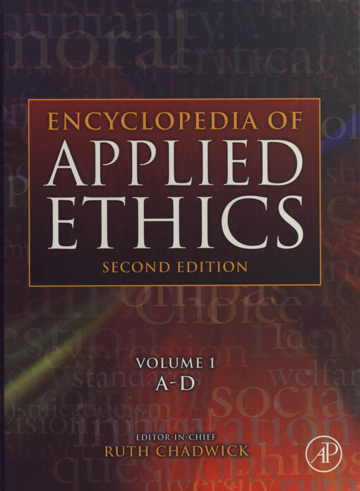 Encyclopedia of applied ethics