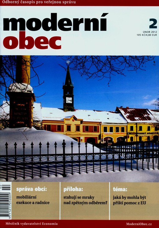 Moderní obec : měsíčník pro komunální politiku a regionální rozvoj