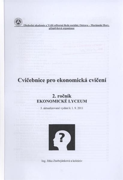Cvičebnice pro ekonomická cvičení : 2. ročník - Ekonomické lyceum