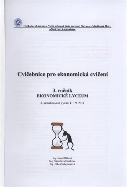 Cvičebnice pro ekonomická cvičení :3. ročník - Ekonomické lyceum