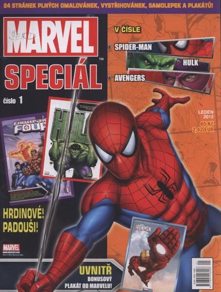 Marvel speciál : 24 stránek plných omalovánek, vystřihovánek, samolepek a plakátů!