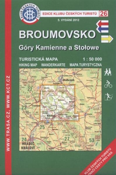 Broumovsko Góry Kamienne a Stołowe : turistická mapa