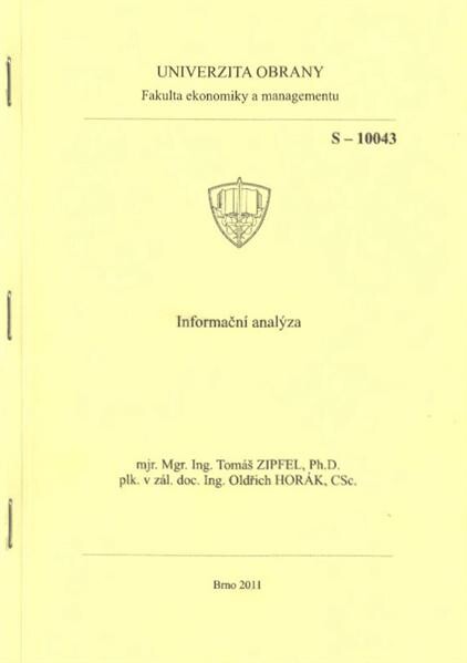 Informační analýza : studijní text