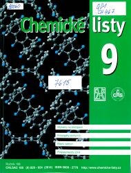 Chemické listy = Chemical Papers (Prague)