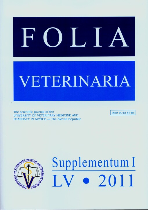 Folia veterinaria Facultatis medicinae veterinariae Cassoviensis